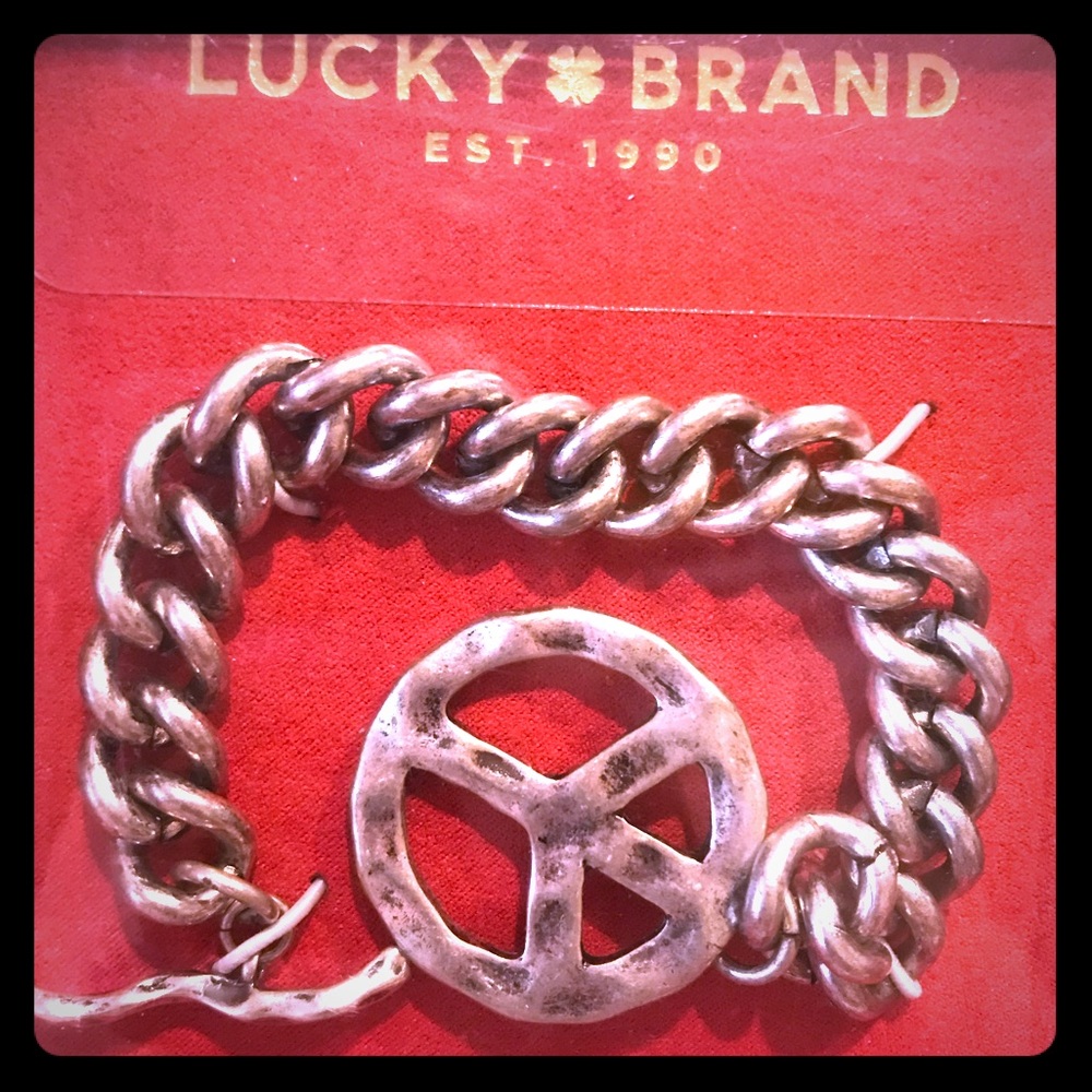 NWT PEACE SIGN LUCKY BRAND BRACELET☮️✌🏼